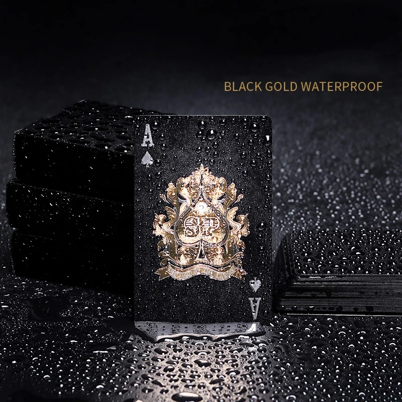 Black Golden WaterProof Cards