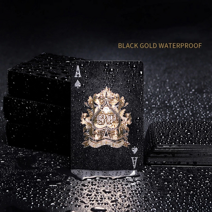 Black Golden WaterProof Cards