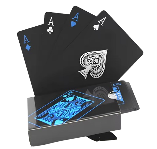 Black Blue - Waterproof Cards