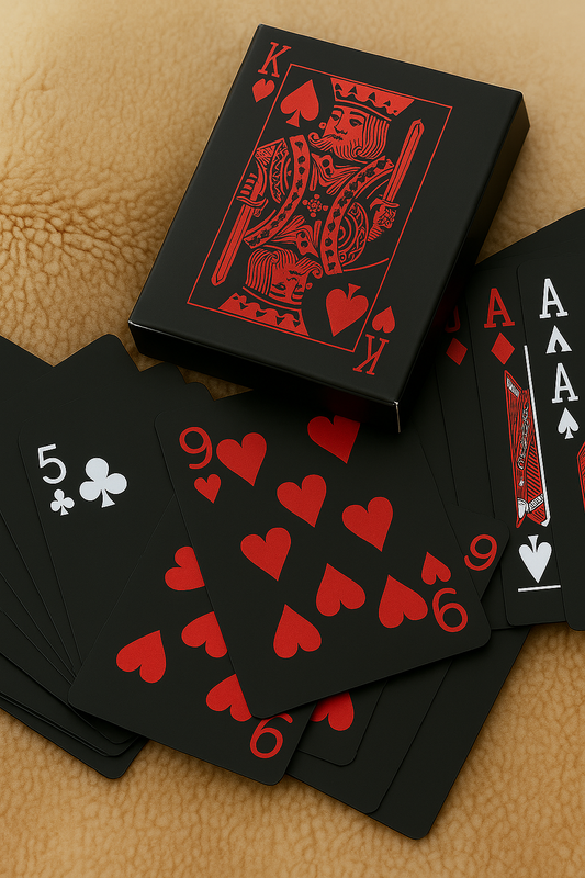 Black Red- Water proof Cards (New Arrival)