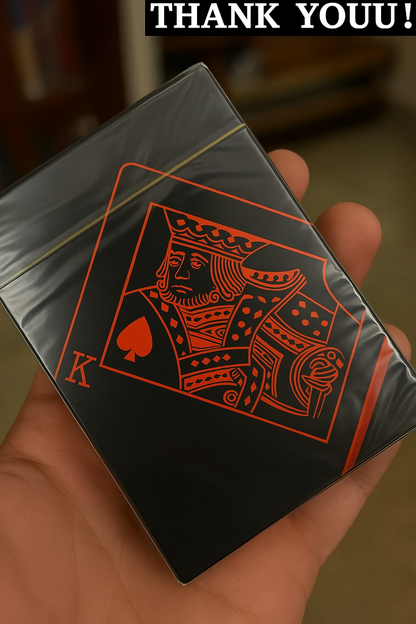 Black Red- Water proof Cards (New Arrival)