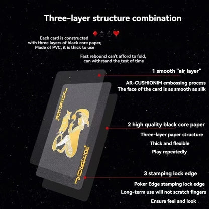 Black Golden WaterProof Cards