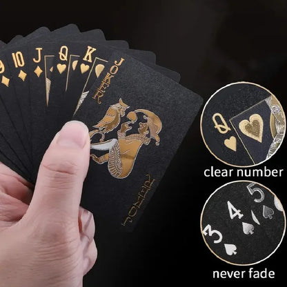 Black Golden WaterProof Cards